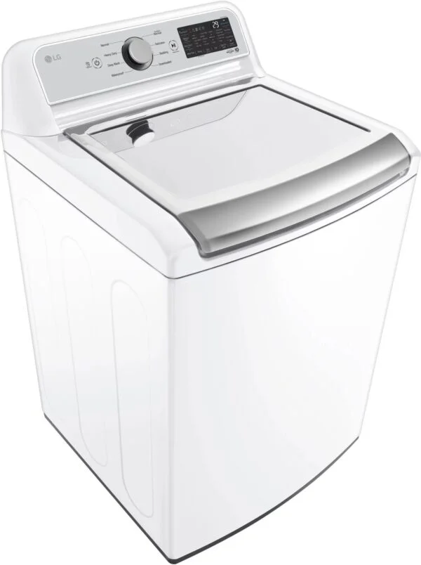 LG – 5.5 Cu. Ft. Smart Top Load Washer with TurboWash3D – White
