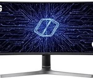 SAMSUNG 49” Odyssey G9 Gaming Monitor, 1000R Curved Screen, QLED, Dual QHD Display, 240Hz, NVIDIA G-SYNC and FreeSync Premium Pro, LC49G95TSSNXZA, Black