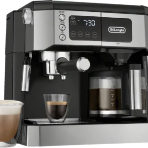 De’Longhi COM530M – Digital All-in-One Combination Coffee and Espresso Machine – Black and Stainless Steel