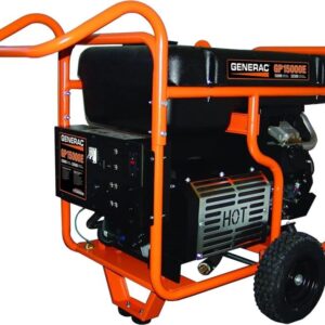 Generac 5734 GP15000E 15000-Watt Electric Start Gas-Powered Portable Generator