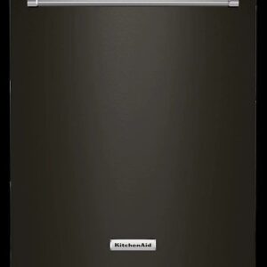 KitchenAid – Top Control Built-In Dishwasher with Stainless Steel Tub, FreeFlex Third Rack, 44dBA – Black stainless steel